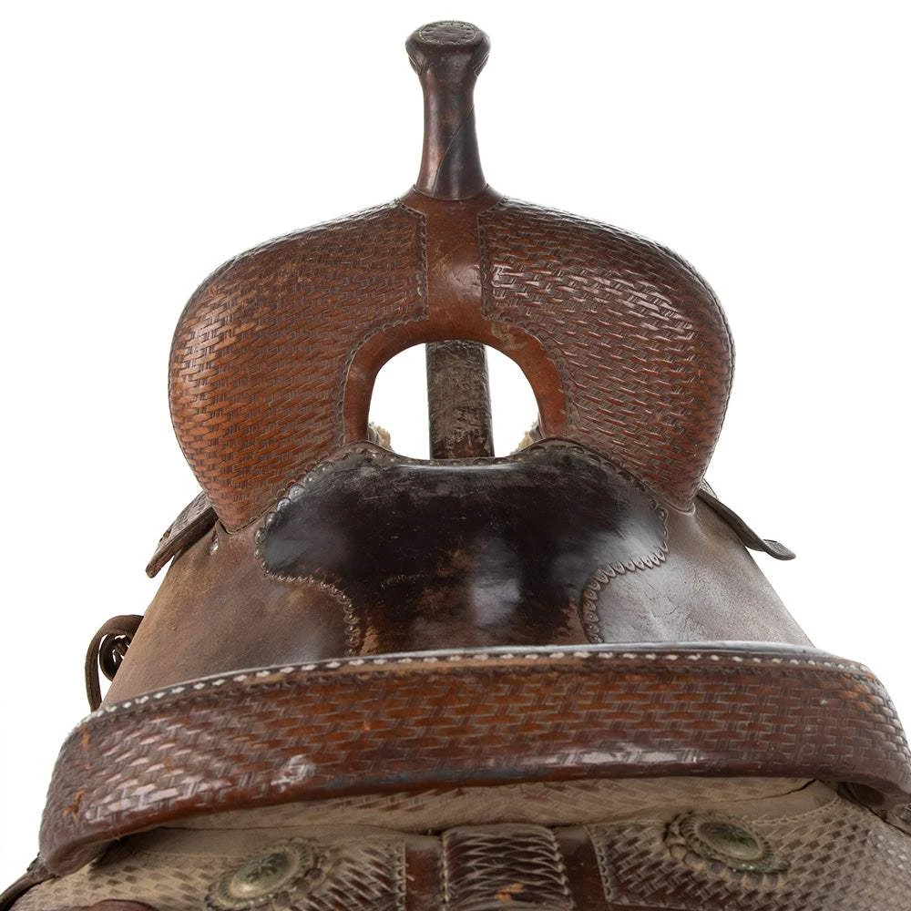 NRS Used 17' Cajun Saddlery Cutting Saddle - Image 3