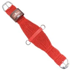 Classic Equine Mohair Red 27 Strand Roping Cinch