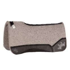 Best Ever Pads Kush 1 Inch Felt Saddle Pad With Black Wear Leathers