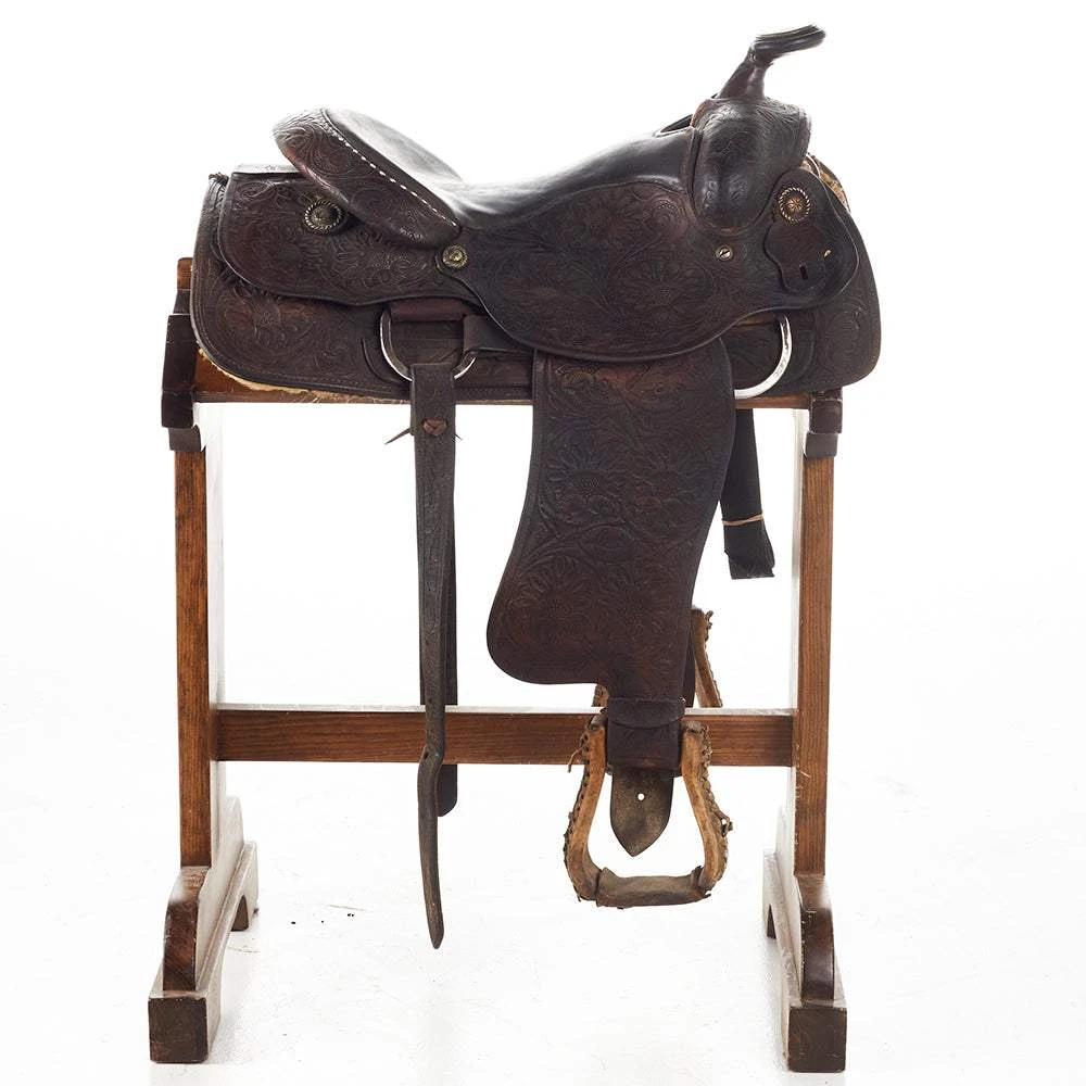 NRS Used 15.5in Longhorn All Around Saddle - Image 2