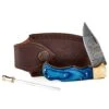 Rill Simple Tools Azul Damascus Folding Skinner W/Sheath 018