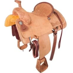 Cactus Saddlery Relentless Rough-Out Team Roper Saddle
