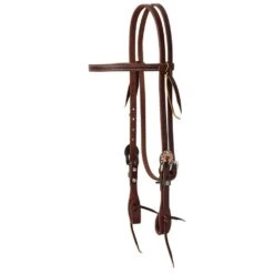 Weaver Leather Copper Flower Heel Buckle Browband Headstall
