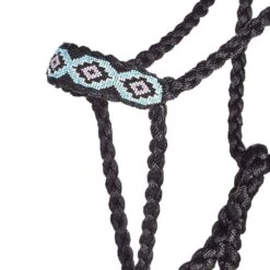 Professionals Choice Cowboy Braided Black Halter And Lead