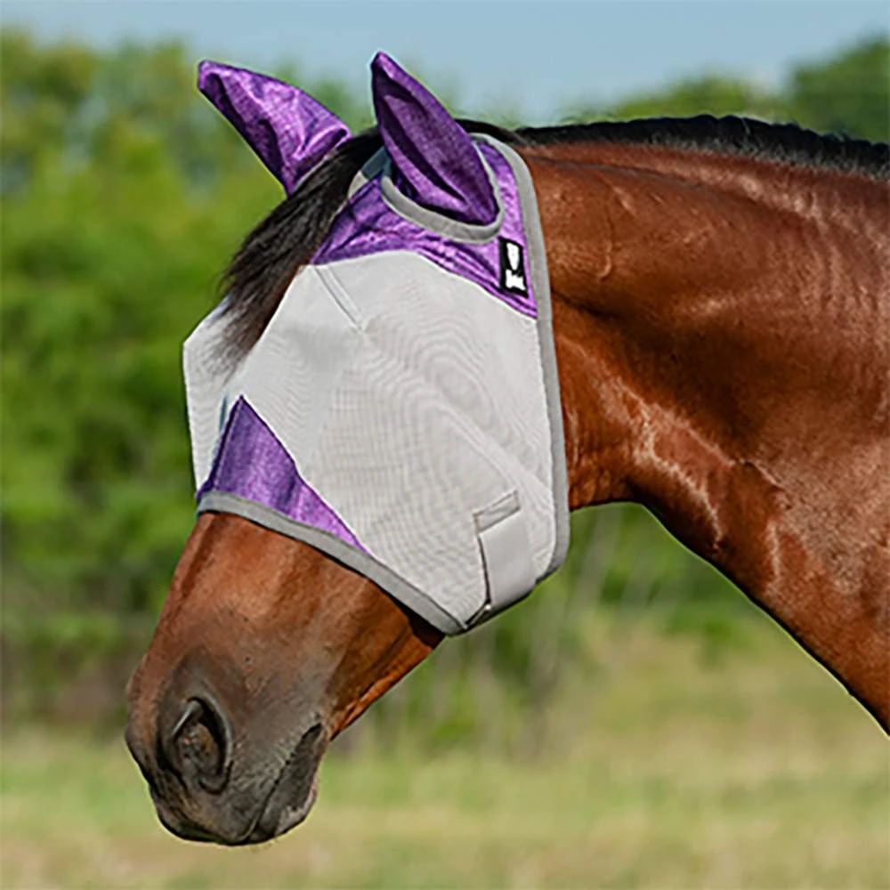 Cashel Company Patterned Warmblood Crusader Fly Mask With Ears - Image 3