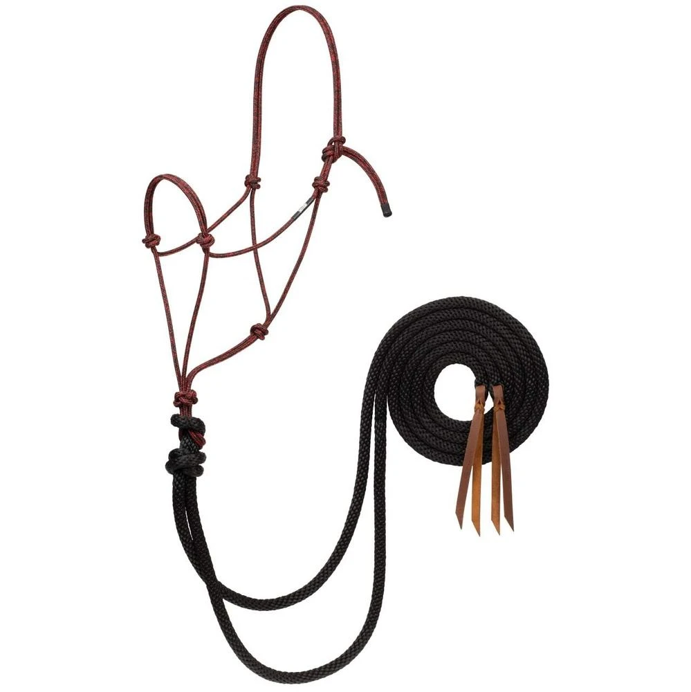 Weaver Leather Silvertip Big Sky Loping Halter With Split Reins