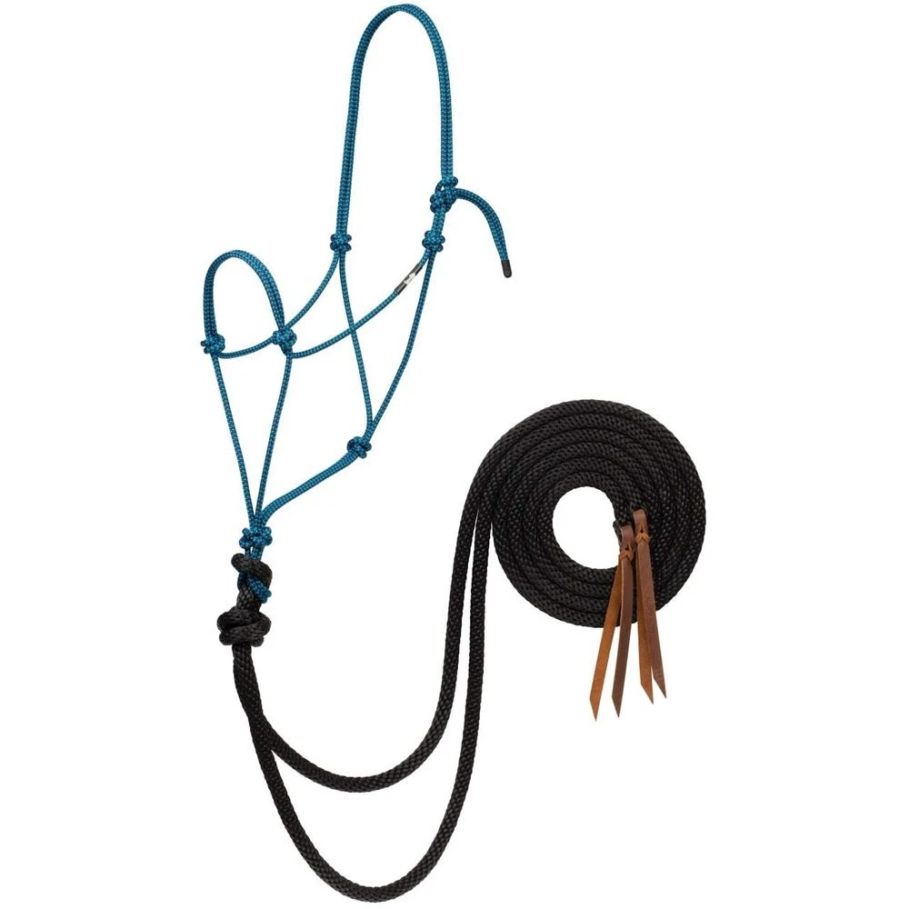 Weaver Leather Silvertip Big Sky Loping Halter With Split Reins - Image 3