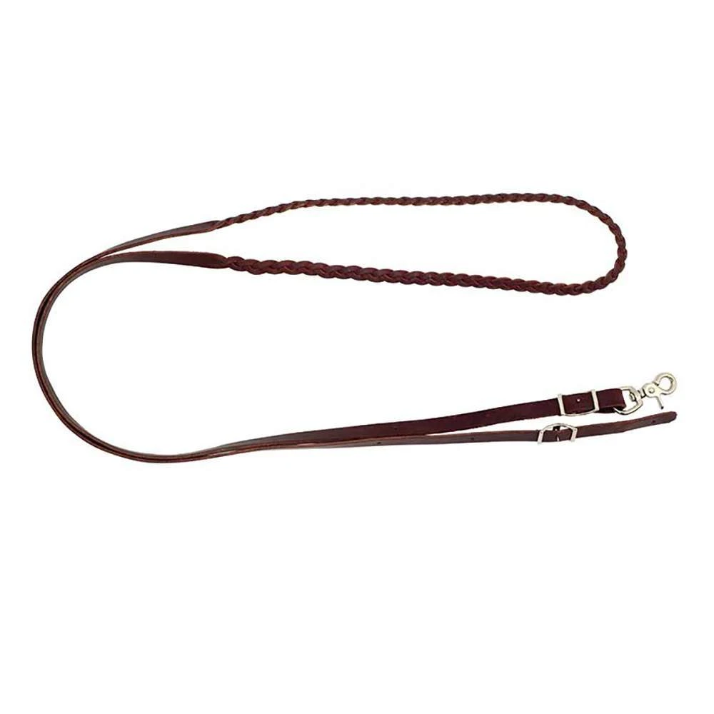 Latigo 3 Plait Leather 5/8x8ft Roping Reins