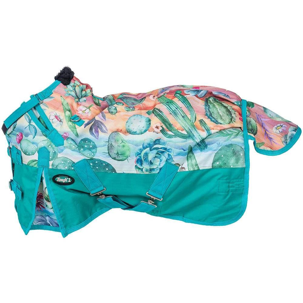 Tough 1 Cactus 1200D Mini Horse Turnout Blanket With Snuggit Neck - Image 3