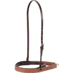 Martin Saddlery Harness Leather Noseband/Cavesson Combo