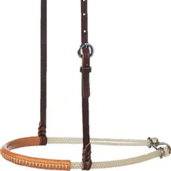 Martin Saddlery Double Rope Leather Covered Noseband