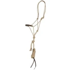 Mustang Jute Rope Halter W/ Color Noseband