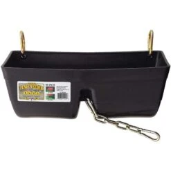 Little Giant Black 16 In. Fence Feeder With Clips