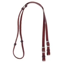 Martin Saddlery 7/8in Braided Latigo Reins With Knots