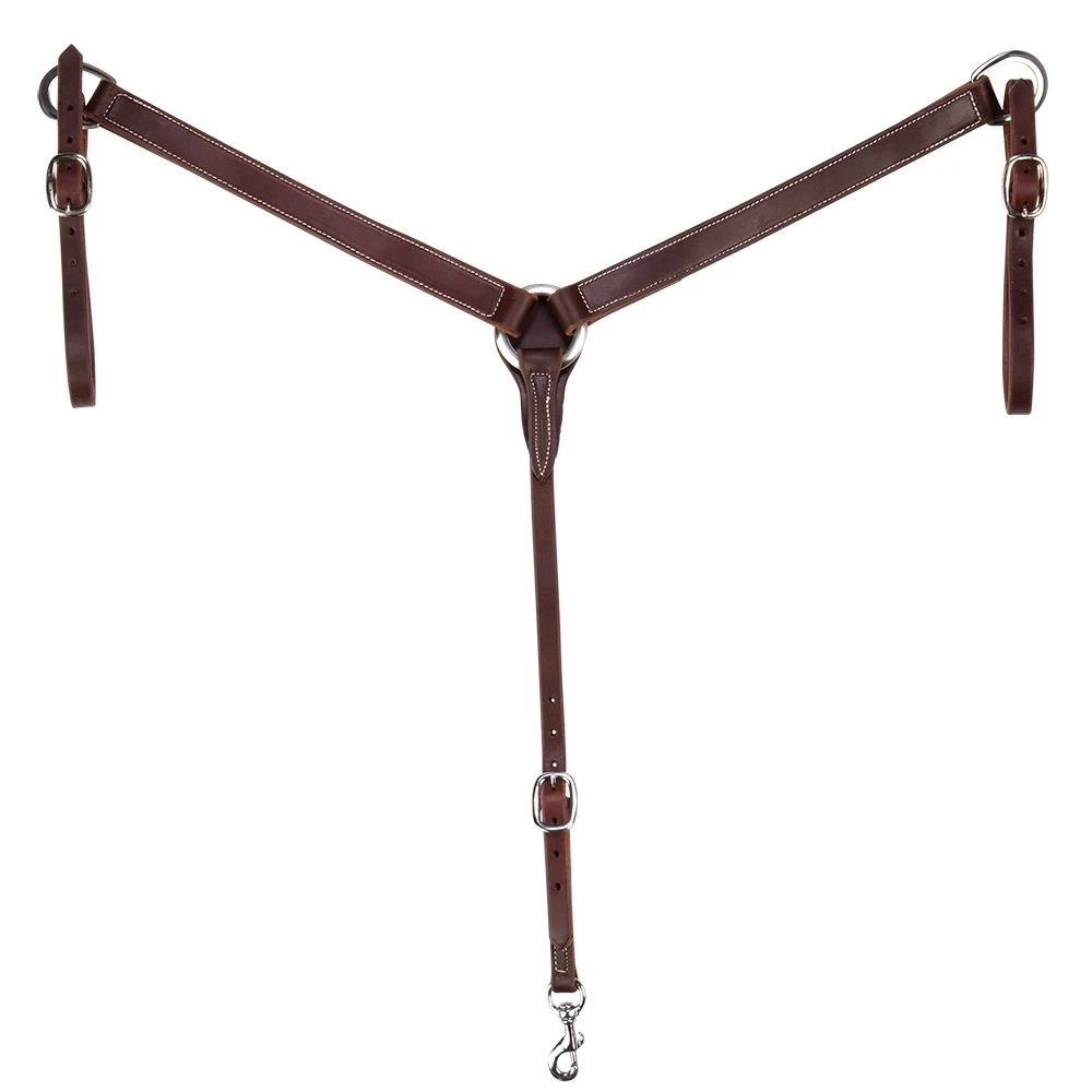 NRS 1 3/4in. Oiled Hatness Leather Cutter Breast Collar - Image 2