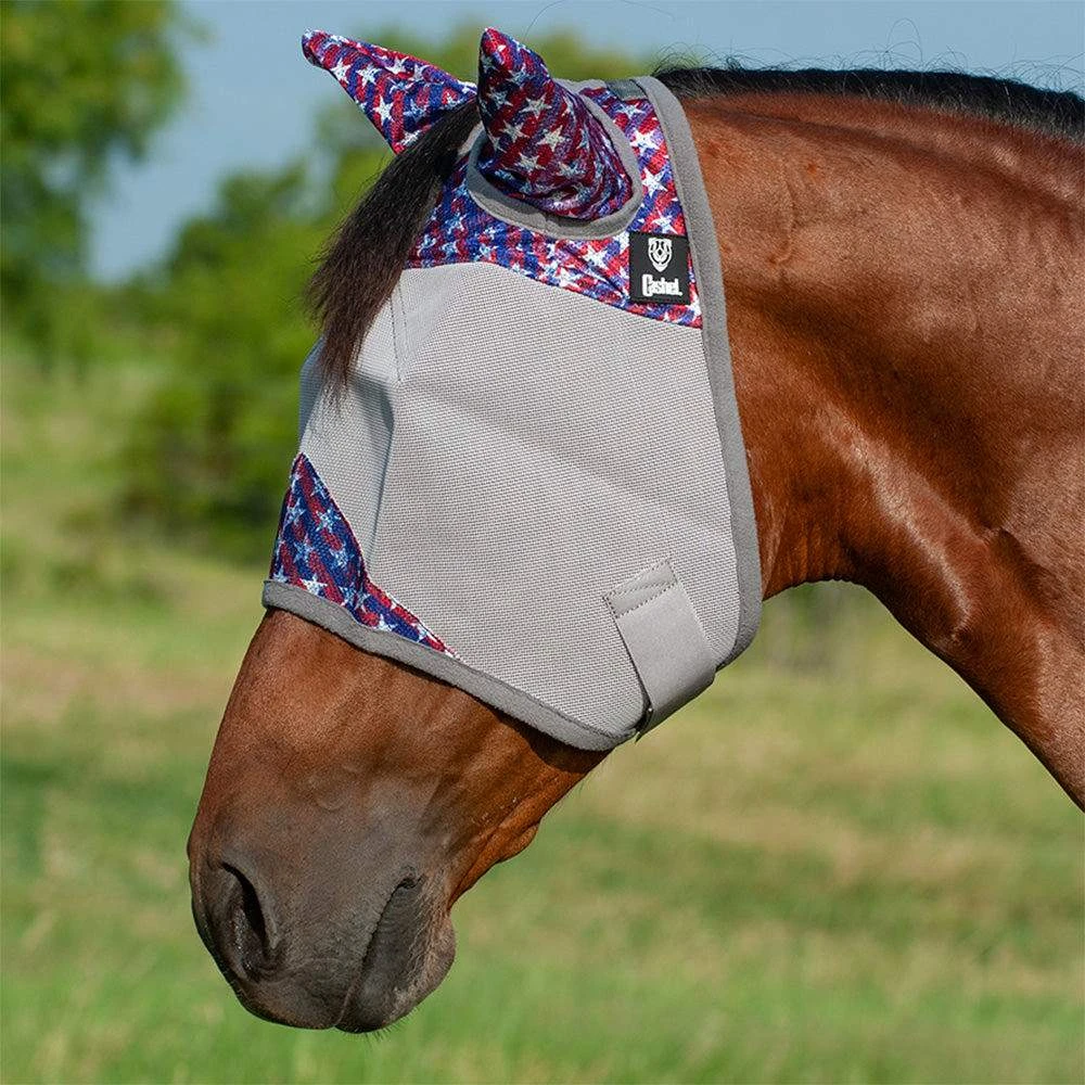 Cashel Company Cashel Patterned Yearling Crusader Fly Mask With Ears - Image 2