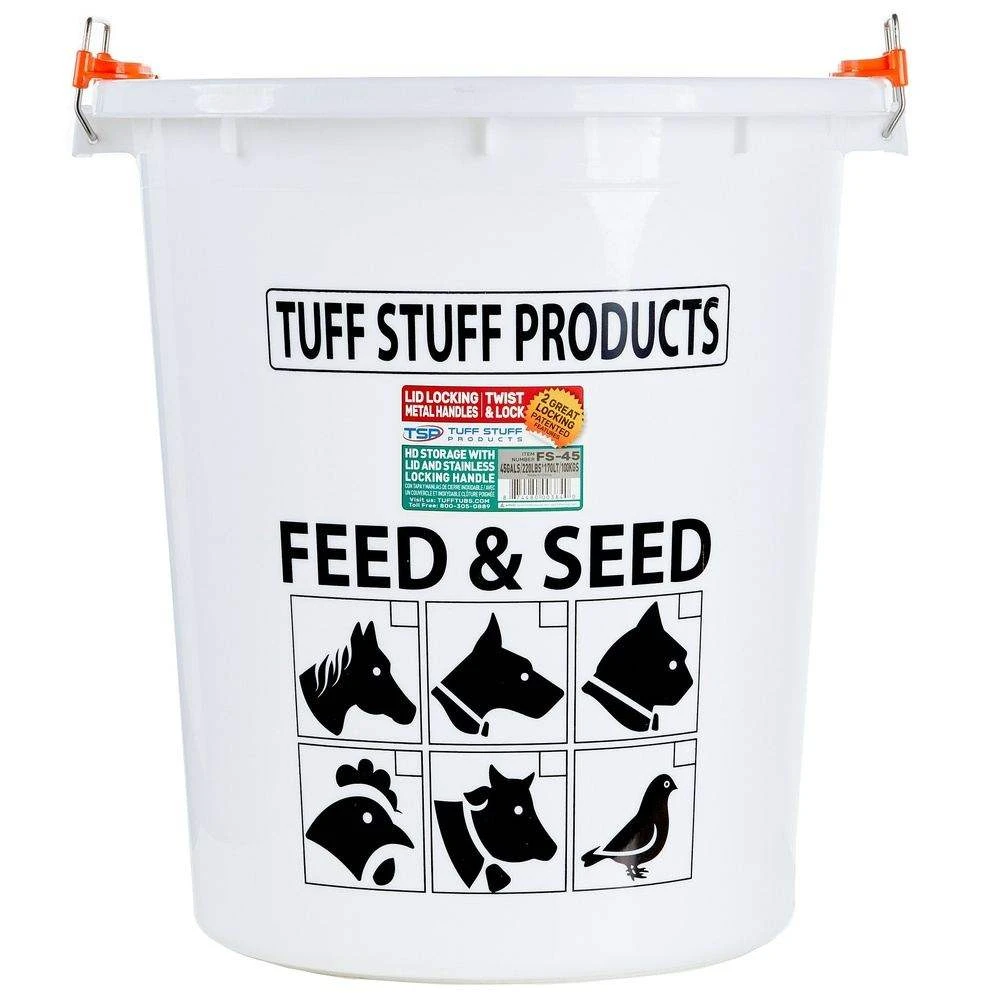 Tuff Stuff Products S Feed And Seed Storage With Locking Lid 45 Gallon - Image 2