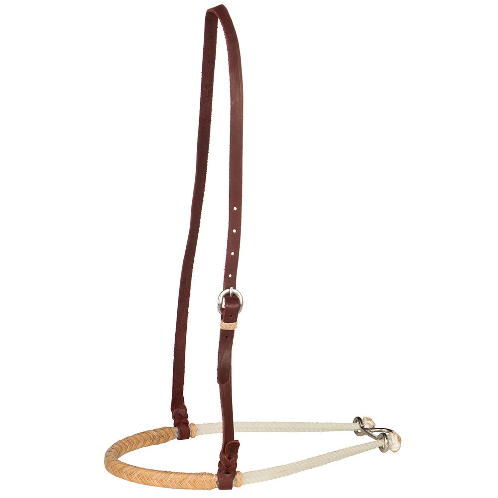 NRS Tan Leather Braided Double Rope Noseband - Image 2